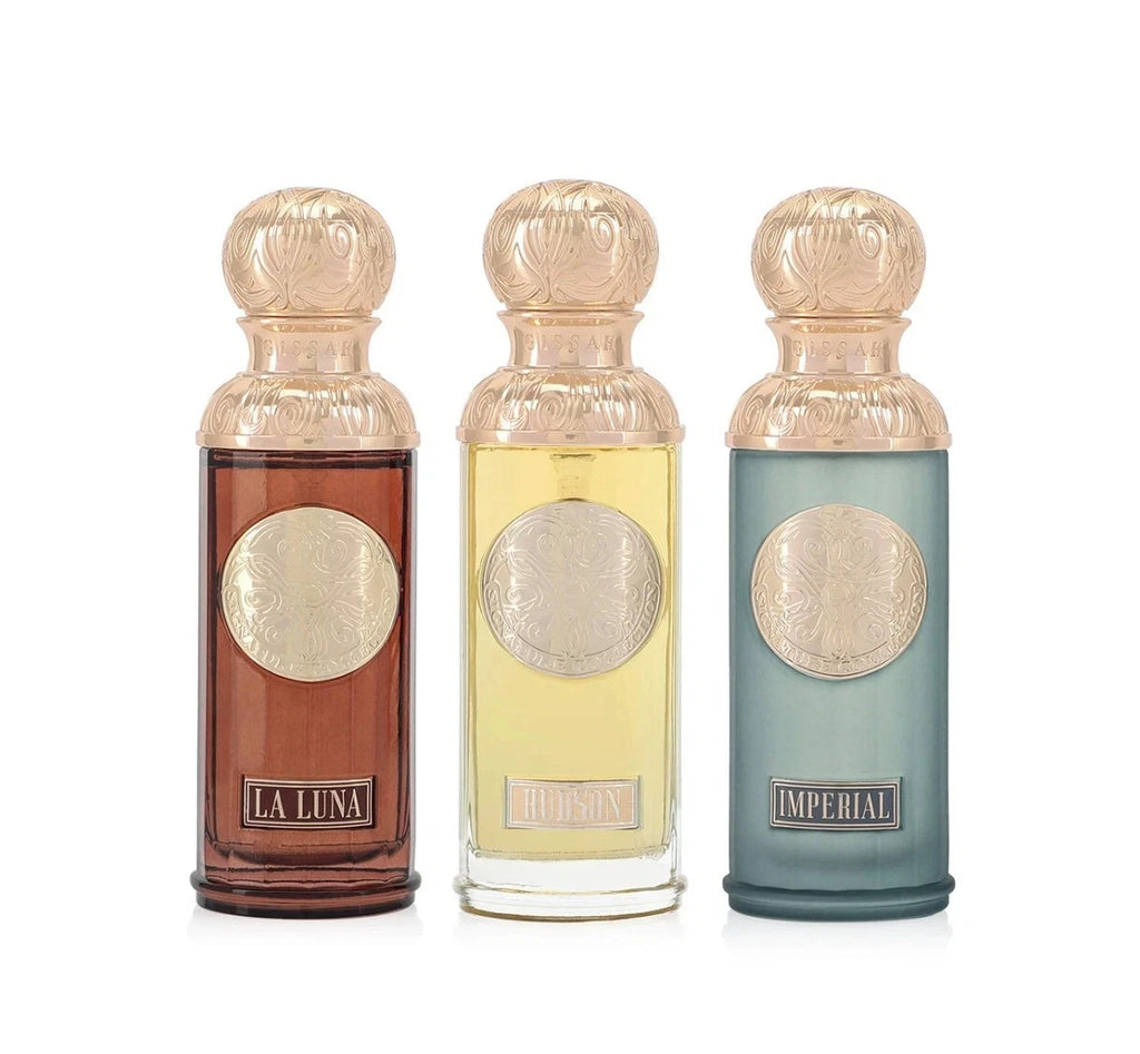 Gissah Valley's Set by Gissah 3 x 50 ML Perfumes - La Luna, Imperial Fragrances in Three Bottles Collection Valley Unisex